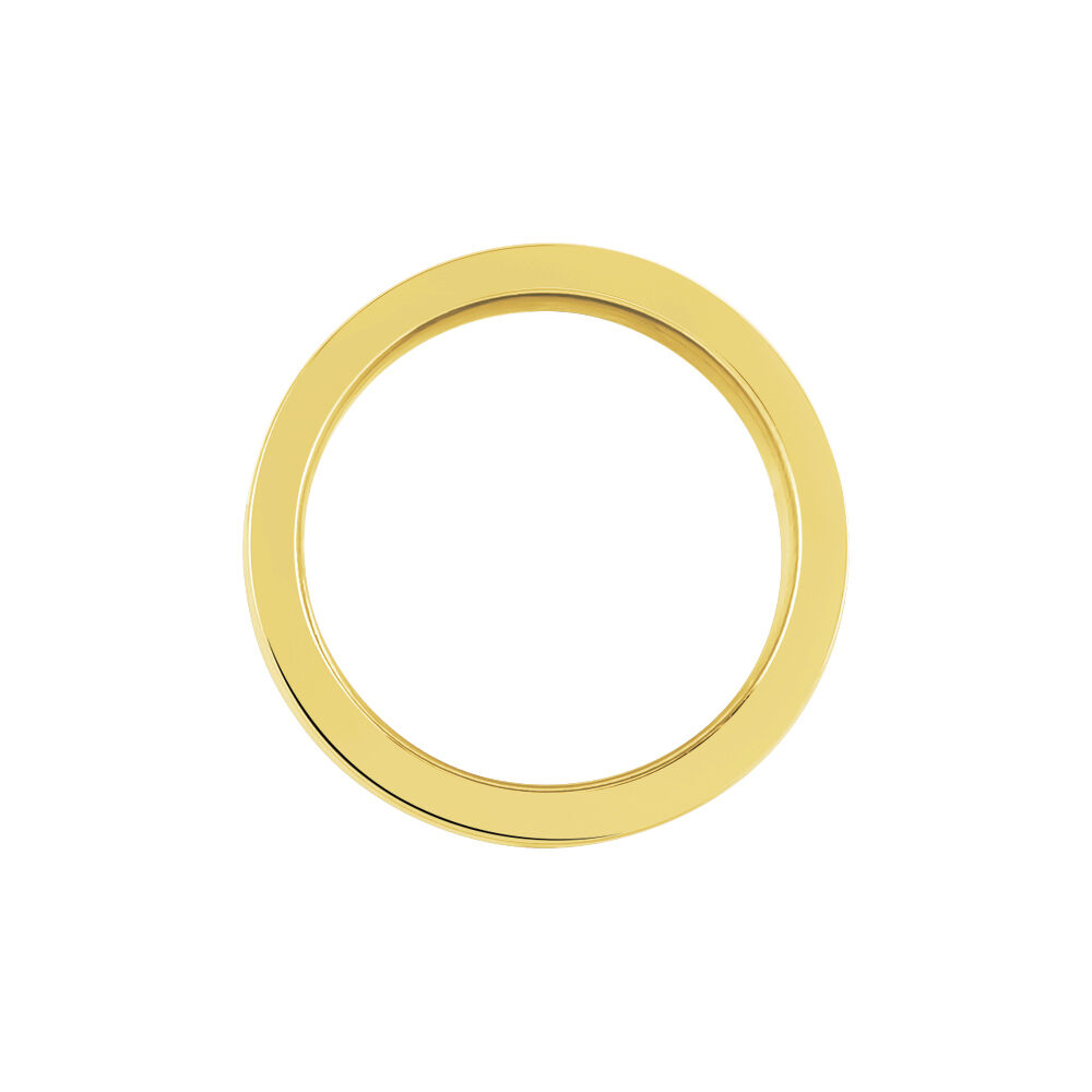 Bague Phebus Him Classique Acier Jaune - Bagues dorées Homme | Marc Orian