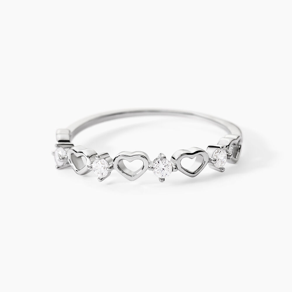 Bague Elonie Argent Blanc Oxyde De Zirconium - Bijoux fantaisie Femme | Marc Orian