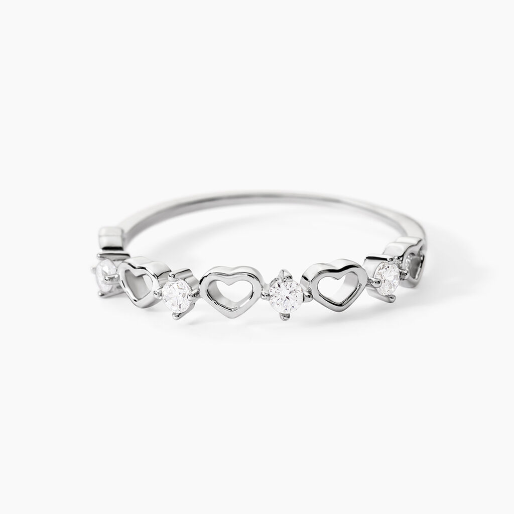 Bague Elonie Argent Blanc Oxyde De Zirconium - Bijoux fantaisie Femme | Marc Orian