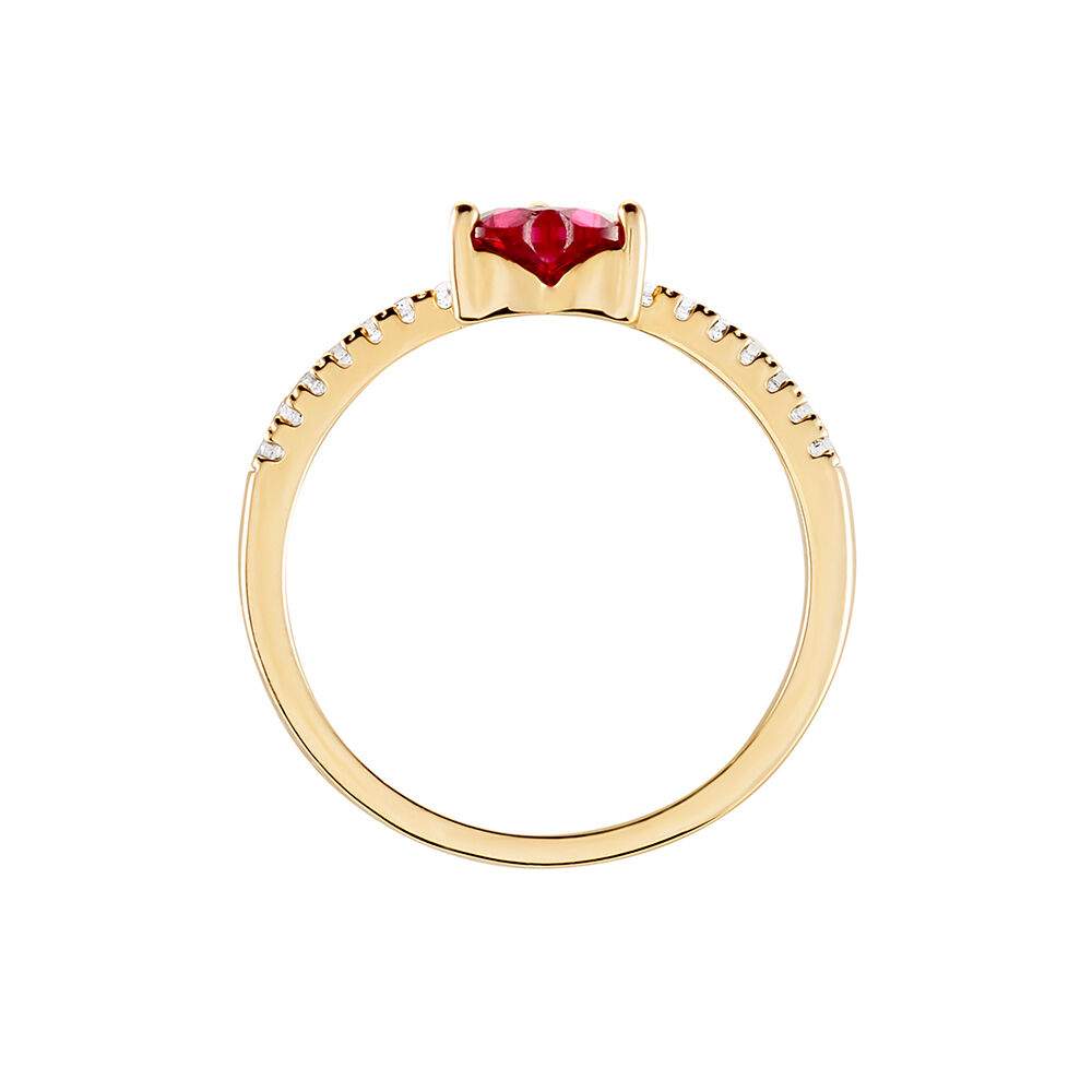 Bague Crush Plaqué Or Jaune Oxyde De Zirconium - Solitaires Femme | Marc Orian