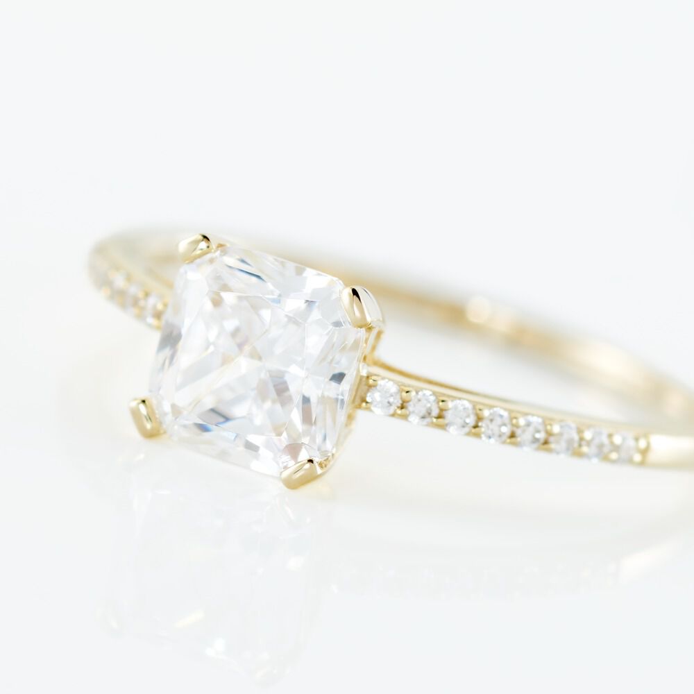 Bague Solitaire Or Jaune Beline Oxyde De Zirconium - Solitaires Femme | Marc Orian