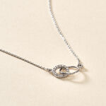 Collier Twillie Argent Blanc Oxyde De Zirconium - Colliers avec pierres Femme | Marc Orian