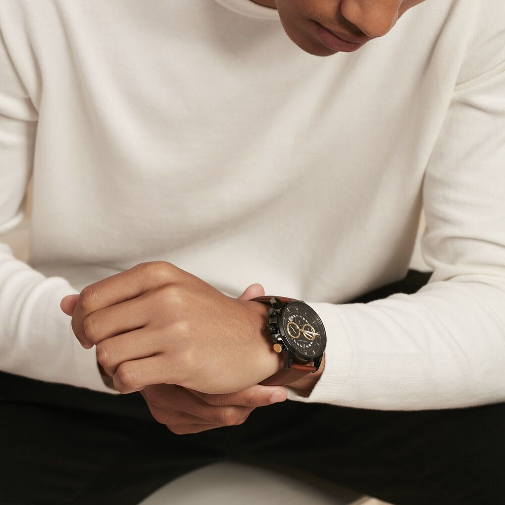 Montre Pierre Lannier Sentinelle Noir - Montres étanches Homme | Marc Orian