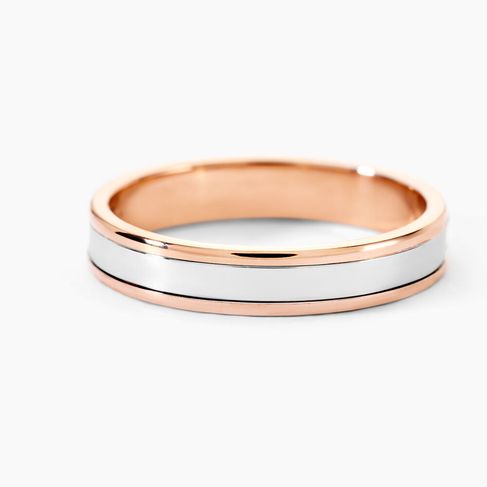 Alliance Hevan Ruban Or Bicolore - Alliances duo Unisex | Marc Orian