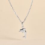 Pendentif Haizia Dauphin Or Blanc - Pendentifs Famille | Marc Orian