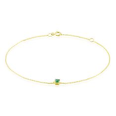 Bracelet Or Jaune Onora Emeraude - Bracelets chaînes Femme | Marc Orian
