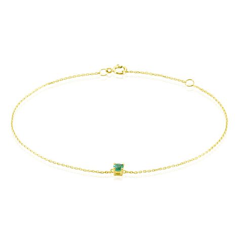 Bracelet Or Jaune Onora Emeraude - Bracelets chaînes Femme | Marc Orian