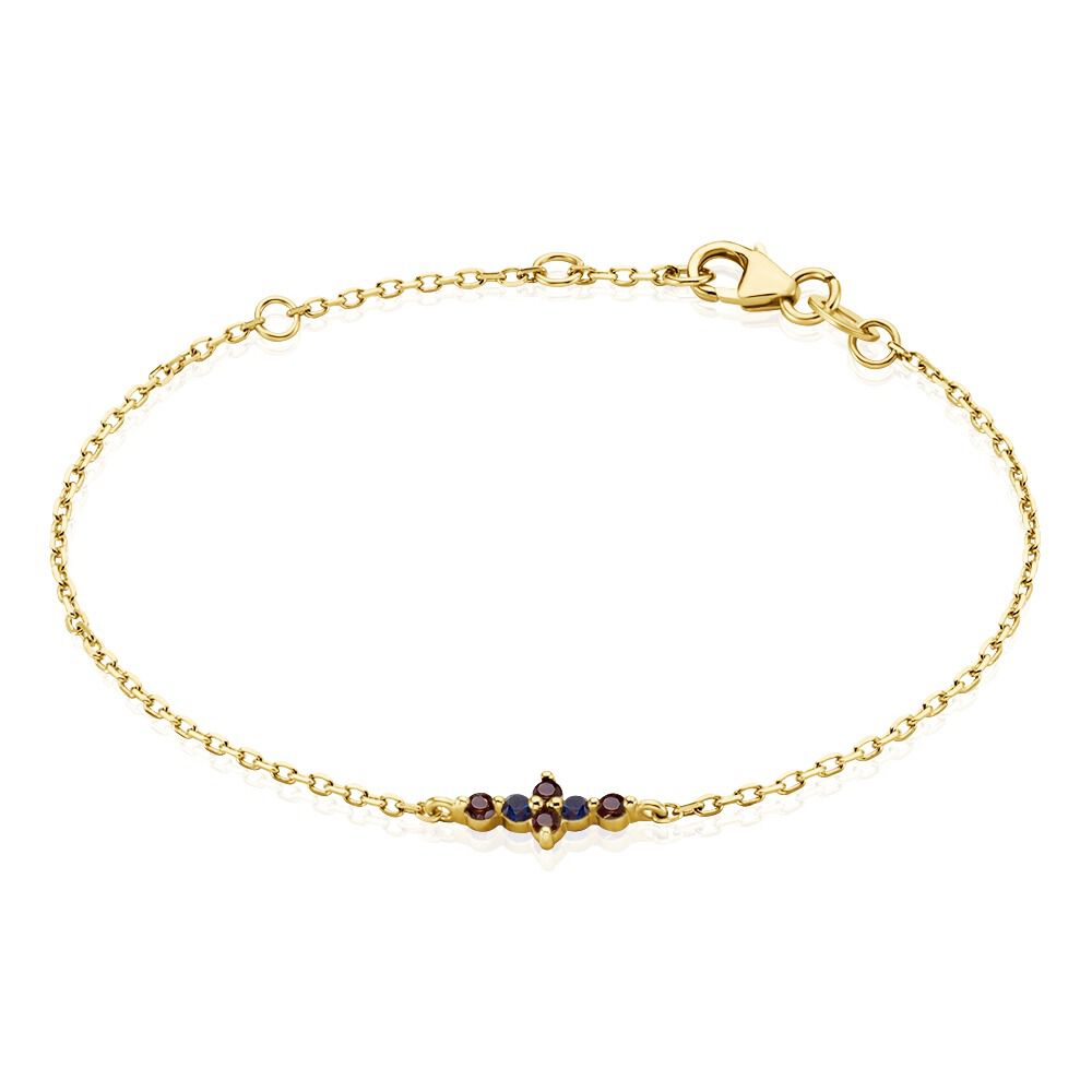 Bracelet Céphée Plaqué Or Doré Pierres De Synthèses - Bracelets chaînes Femme | Marc Orian