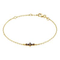 Bracelet Céphée Plaqué Or Doré Pierres De Synthèses