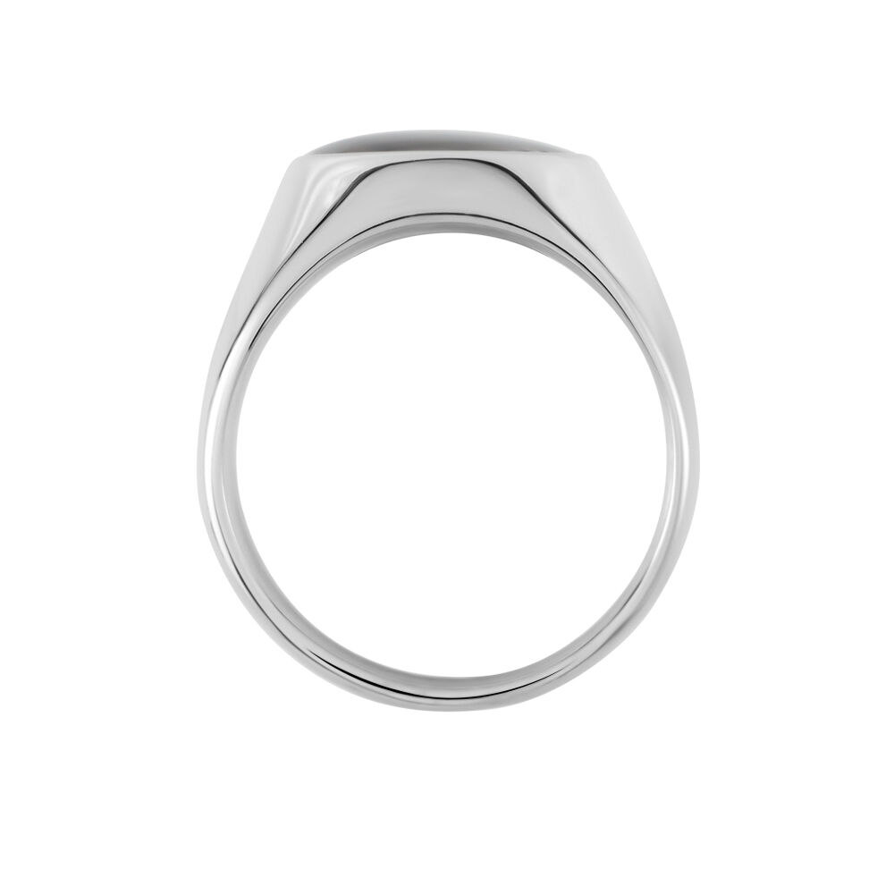 Bague Jourdan Homme Arecibo Acier Blanc Carbone - Bagues grosses Homme | Marc Orian
