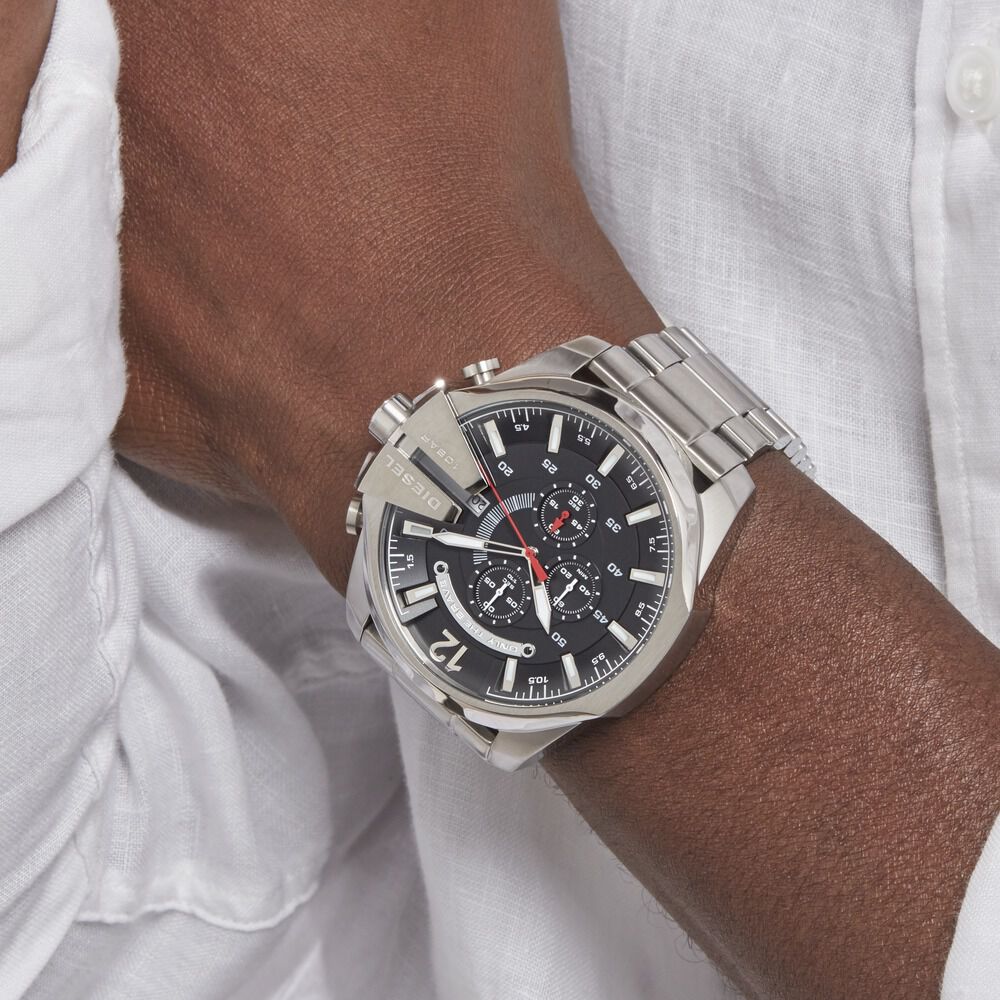 Montre Diesel Mega Chief Noir - Montres étanches Homme | Marc Orian