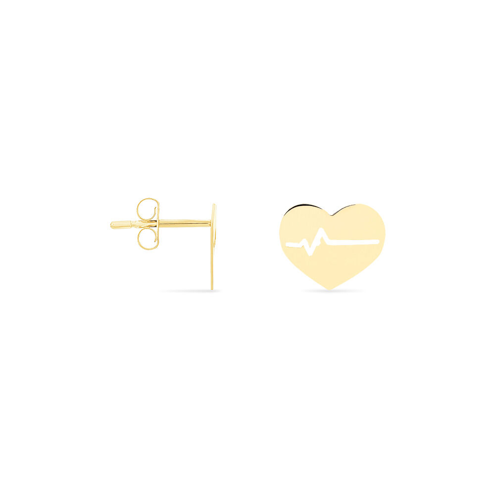 Boucles D'oreilles Puces Onelia Or Jaune - Puces Femme | Marc Orian