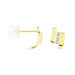 Boucles D'oreilles Puces Dolene Or Jaune Diamant - Boucles d'oreilles mariage Femme | Marc Orian