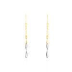 Boucles D'oreilles Pendantes Benedicte Or Bicolore - Pendantes Femme | Marc Orian