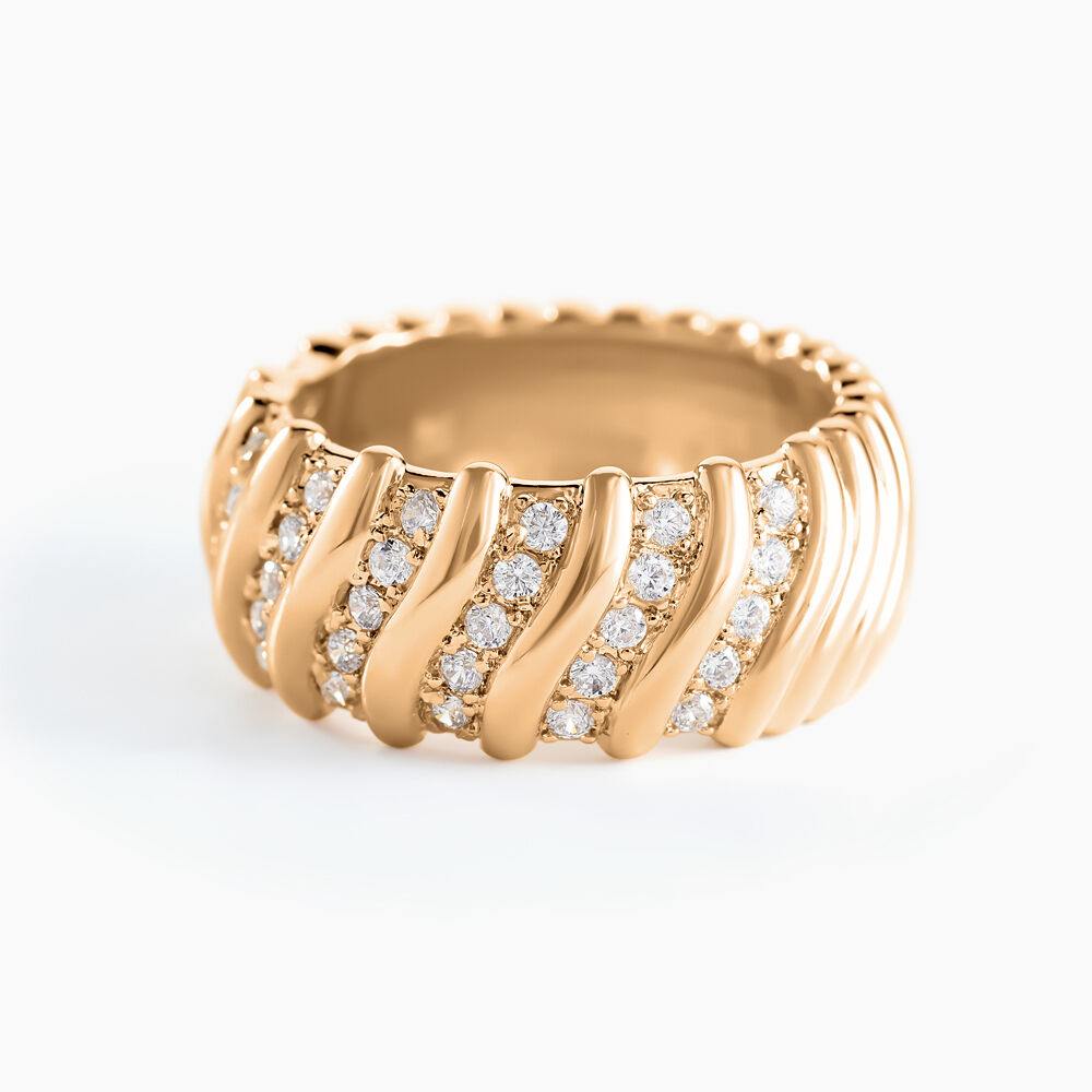 Bague Nelsie Plaqué Or Doré Oxyde De Zirconium - Bagues avec pierre Femme | Marc Orian