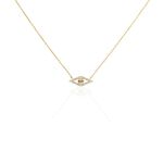 Collier Izia Plaqu&eacute; Or Jaune Oxydes De Zirconium - Colliers avec pierres Femme | Marc Orian