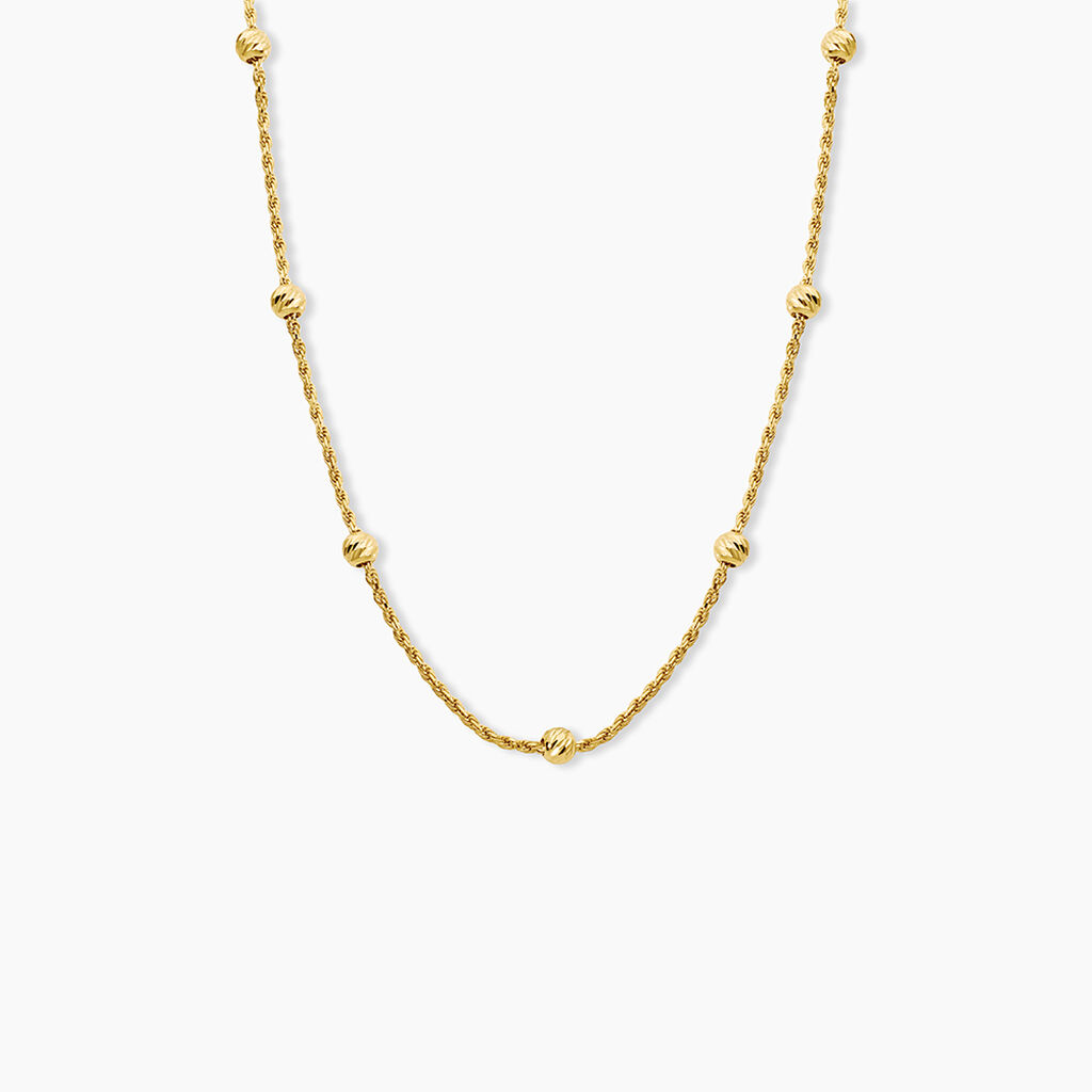 Collier Cyrianne Argent Dor&eacute; A L'Or 750/1000 - Colliers ete Femme | Marc Orian