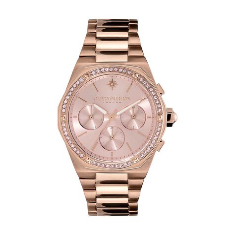 Montre Olivia Burton Hexa Multifonction Rose - Montres &eacute;tanches Femme | Marc Orian