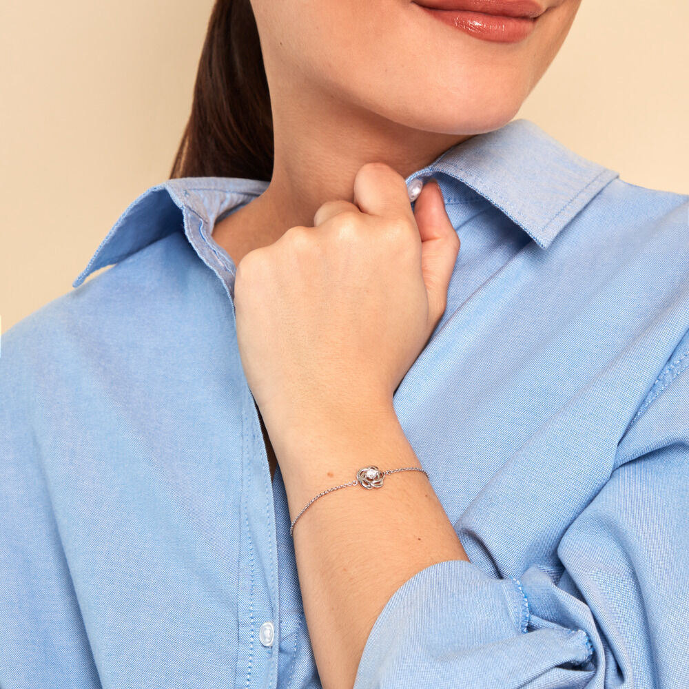 Bracelet Irmine Argent Blanc Oxyde De Zirconium - Bracelets fantaisie Femme | Marc Orian