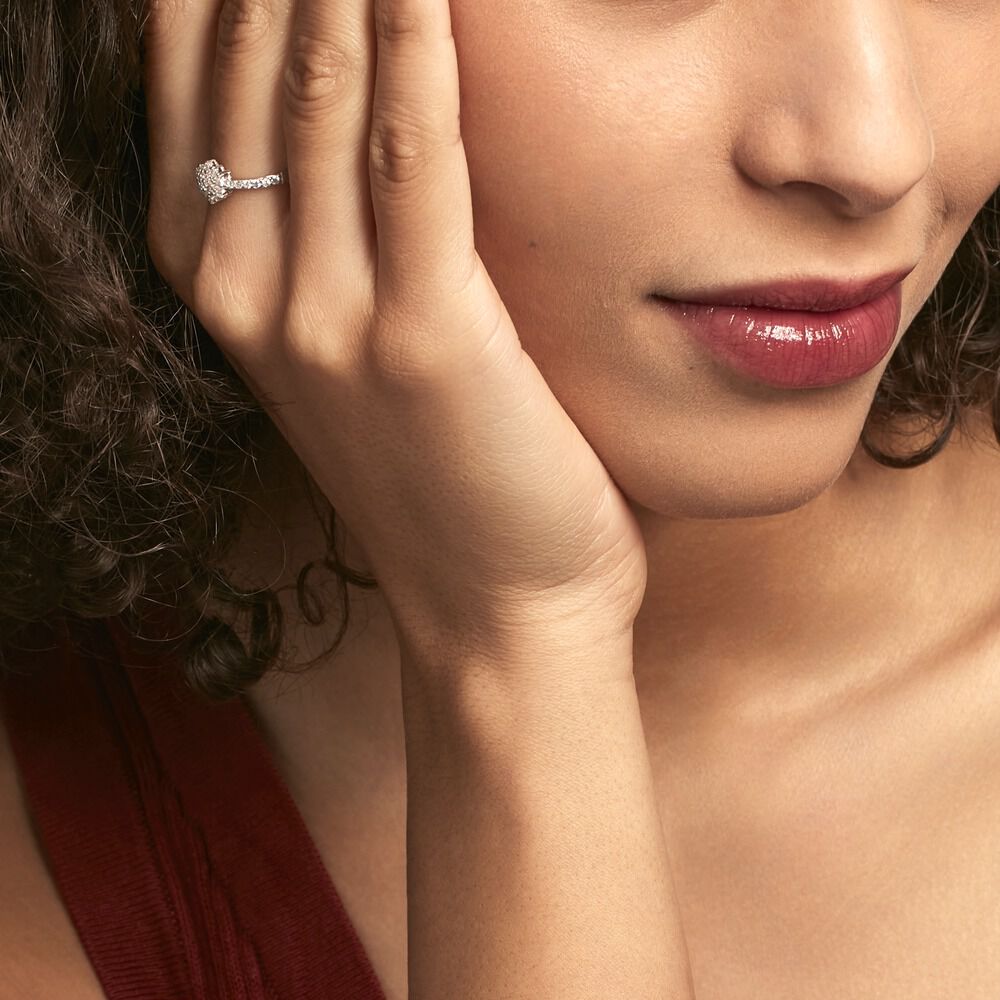Bague Ajustable Mendel Argent Blanc Oxyde De Zirconium - Bijoux fantaisie Femme | Marc Orian