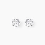 Boucles D'oreilles Puces Philia Argent Blanc Oxyde De Zirconium - Puces Femme | Marc Orian