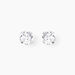 Boucles D'oreilles Puces Philia Argent Blanc Oxyde De Zirconium - Puces Femme | Marc Orian