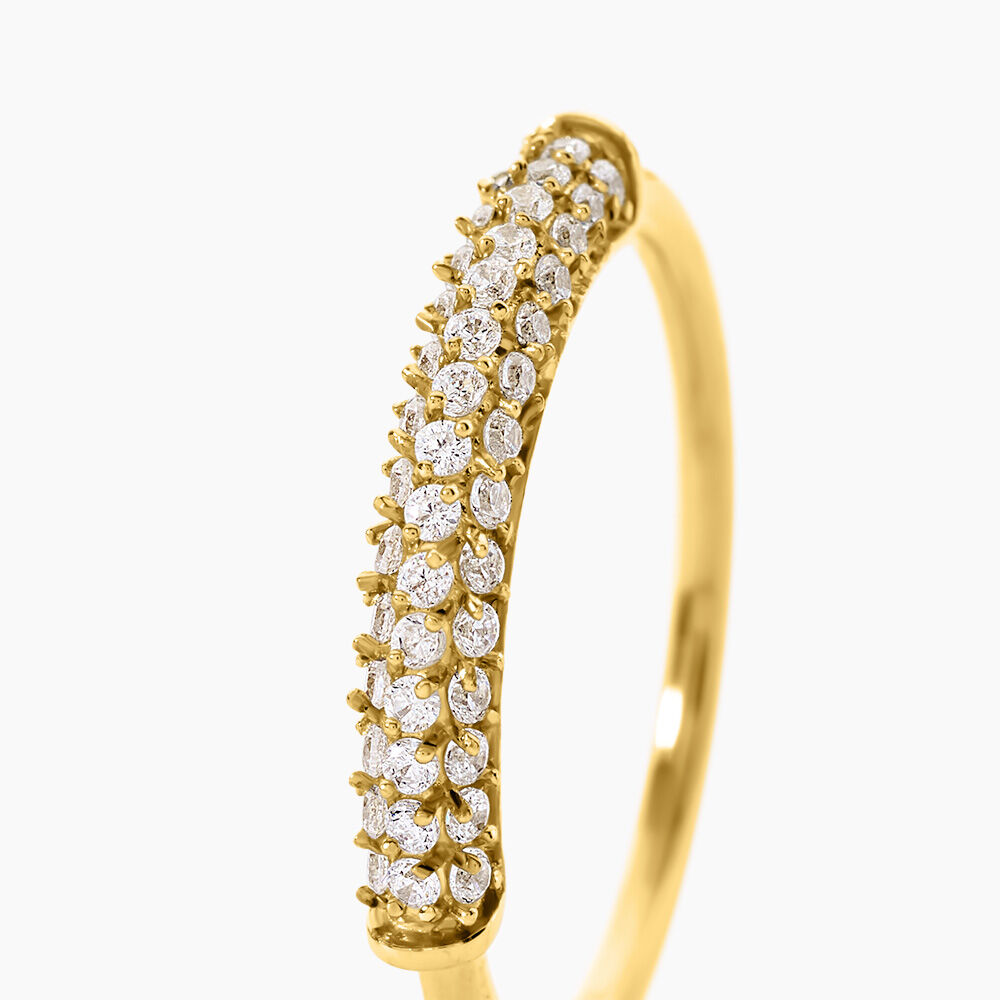 Bague Alodie Acier Jaune Oxyde De Zirconium - Bijoux fantaisie Femme | Marc Orian