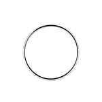 Alliance Marya Carree Diamantee Ruban Plat Or Blanc - Alliances duo Unisex | Marc Orian