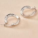 Cr&eacute;oles Moheli Argent Blanc - Cr&eacute;oles Femme | Marc Orian