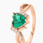 Bague Argent Rose Avalon Oxyde De Zirconium - Bijoux fantaisie Femme | Marc Orian