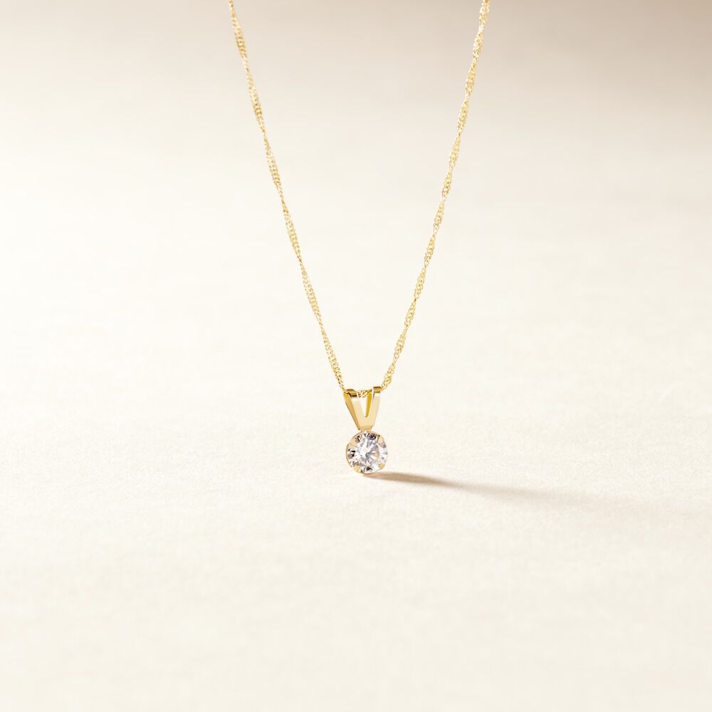Pendentif Mabila Or Jaune Oxyde De Zirconium - Pendentifs Femme | Marc Orian