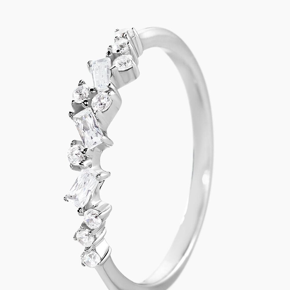 Bague Eclat D'Aurore Argent Blanc Oxyde De Zirconium - Bijoux fantaisie Femme | Marc Orian