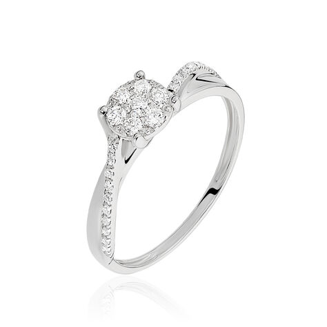 Bague Hebe Or Blanc Diamant - Parure de mariage Femme | Marc Orian