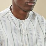 Collier Vivian Argent Blanc - Chaines Homme | Marc Orian