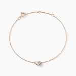 Bracelet Emilia Or Rose Diamant - Bracelets cha&icirc;nes Femme | Marc Orian