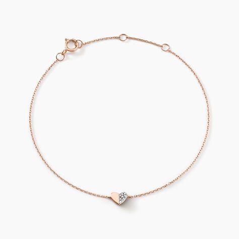 Bracelet Emilia Or Rose Diamant - Bracelets cha&icirc;nes Femme | Marc Orian