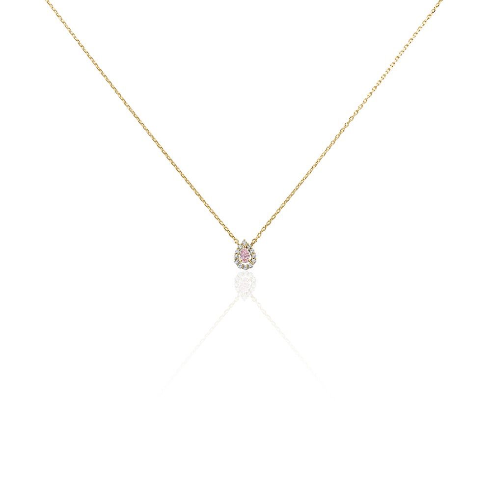 Collier Zihna Plaqu&eacute; Or Jaune Pierre De Synth&egrave;se Oxyde - Colliers avec pierres Femme | Marc Orian