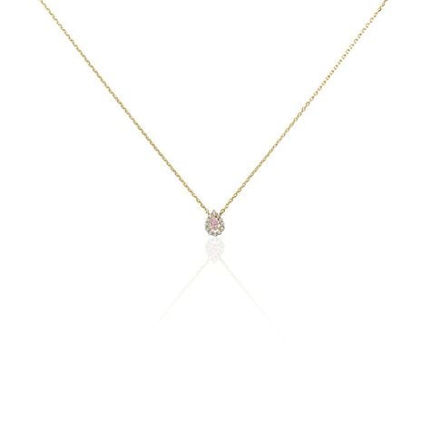 Collier Zihna Plaqu&eacute; Or Jaune Pierre De Synth&egrave;se Oxyde - Colliers avec pierres Femme | Marc Orian