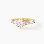 Bague Solitaire Or Jaune Telesphore Oxyde De Zirconium - Solitaires Femme | Marc Orian
