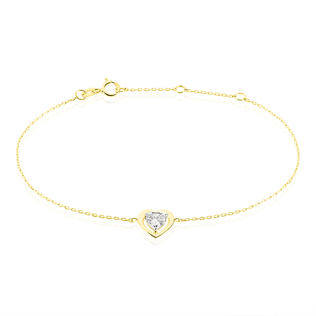 Bracelet Anastasy Or Jaune Oxyde De Zirconium - Bracelets cha&icirc;nes Femme | Marc Orian