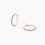 Cr&eacute;oles Sandrine Or Rose Strass - Cr&eacute;oles Femme | Marc Orian