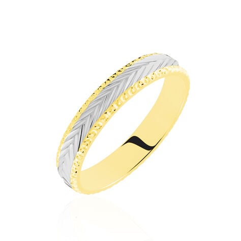 Alliance Marzelle Ruban Plat Or Bicolore -  Unisex | Marc Orian