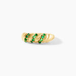 Bague Ilyane Or Jaune Emeraude - Bagues vintage Femme | Marc Orian