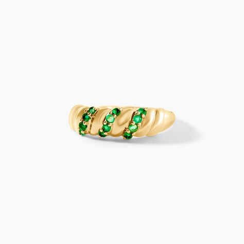 Bague Ilyane Or Jaune Emeraude - Bagues vintage Femme | Marc Orian