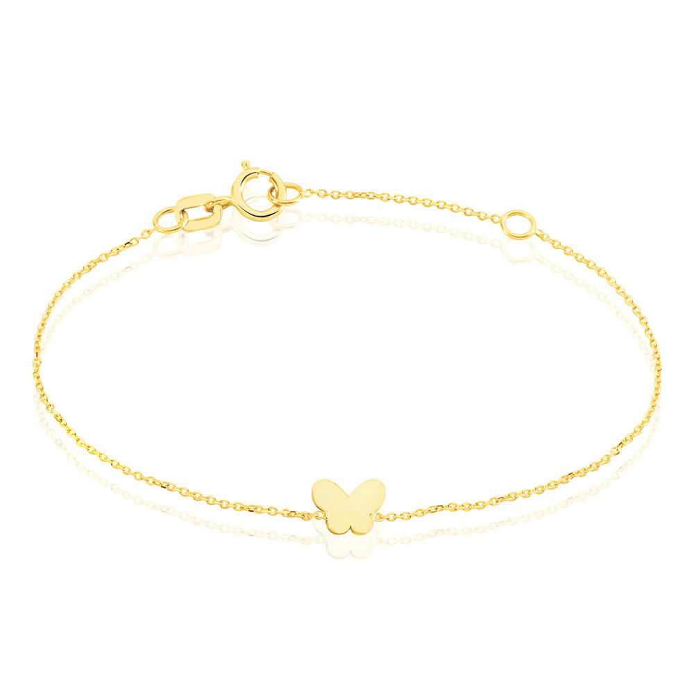 Bracelet Shaida Papillon Or Jaune - Bracelets cha&icirc;nes Enfant | Marc Orian
