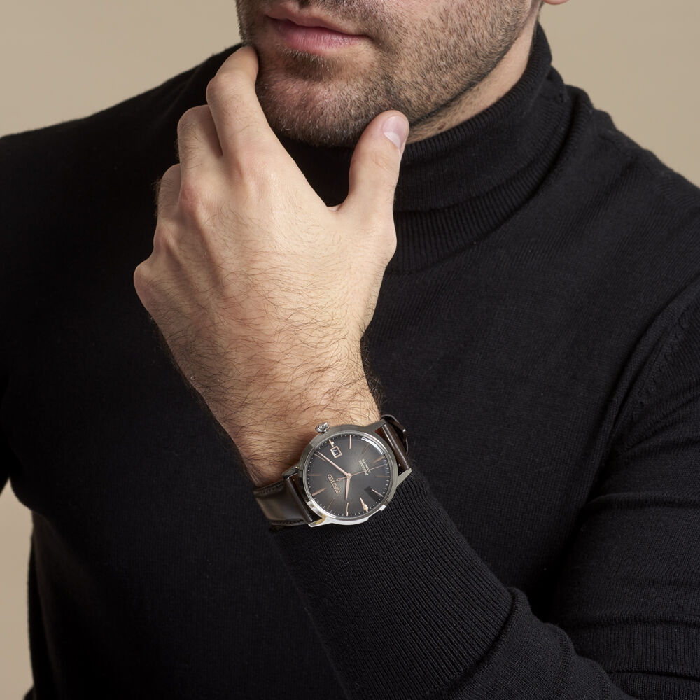 Montre Seiko Presage Marron - Montres automatiques Homme | Marc Orian