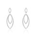 Boucles D'oreilles Pendantes Toupie Argent Blanc - Pendantes Femme | Marc Orian