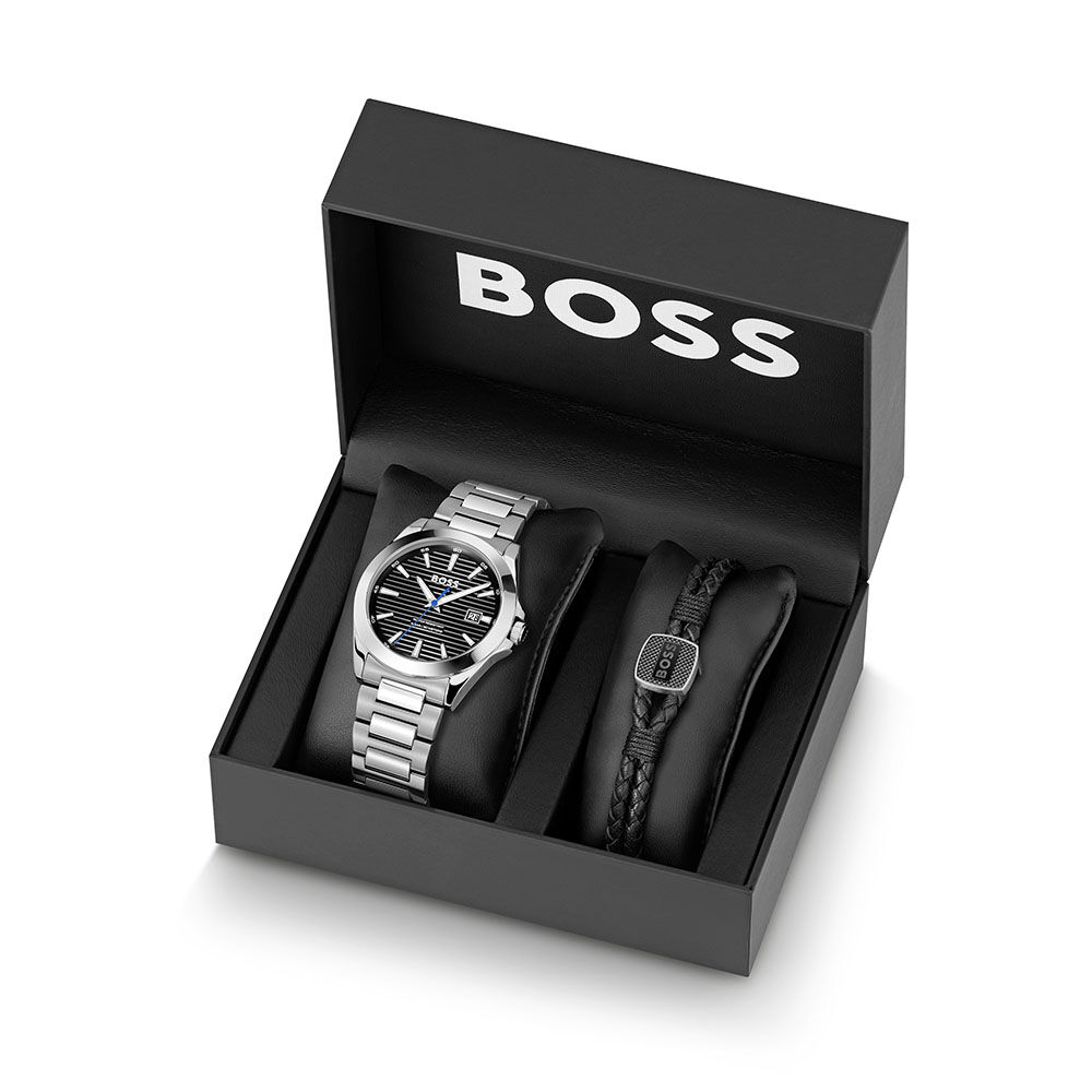 Coffret De Montre Boss Strike Noir - Montres étanches Homme | Marc Orian