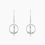 Boucles D'oreilles Pendantes Siara Argent Blanc - Pendantes Femme | Marc Orian