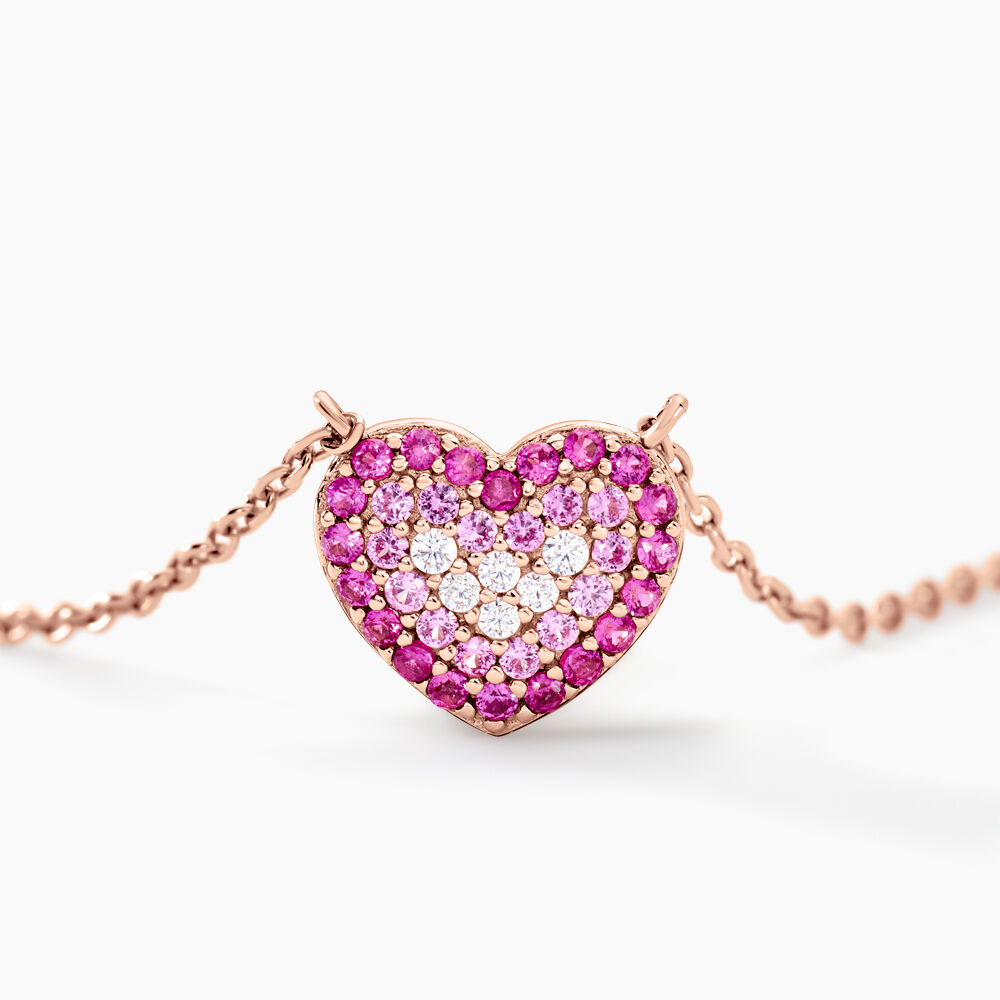 Collier Reflets Romantiques Argent Rose Oxyde De Zirconium - Colliers avec pierres Femme | Marc Orian